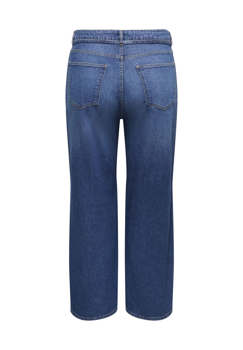 High-Waist-Jeans mit Tunnelzug
