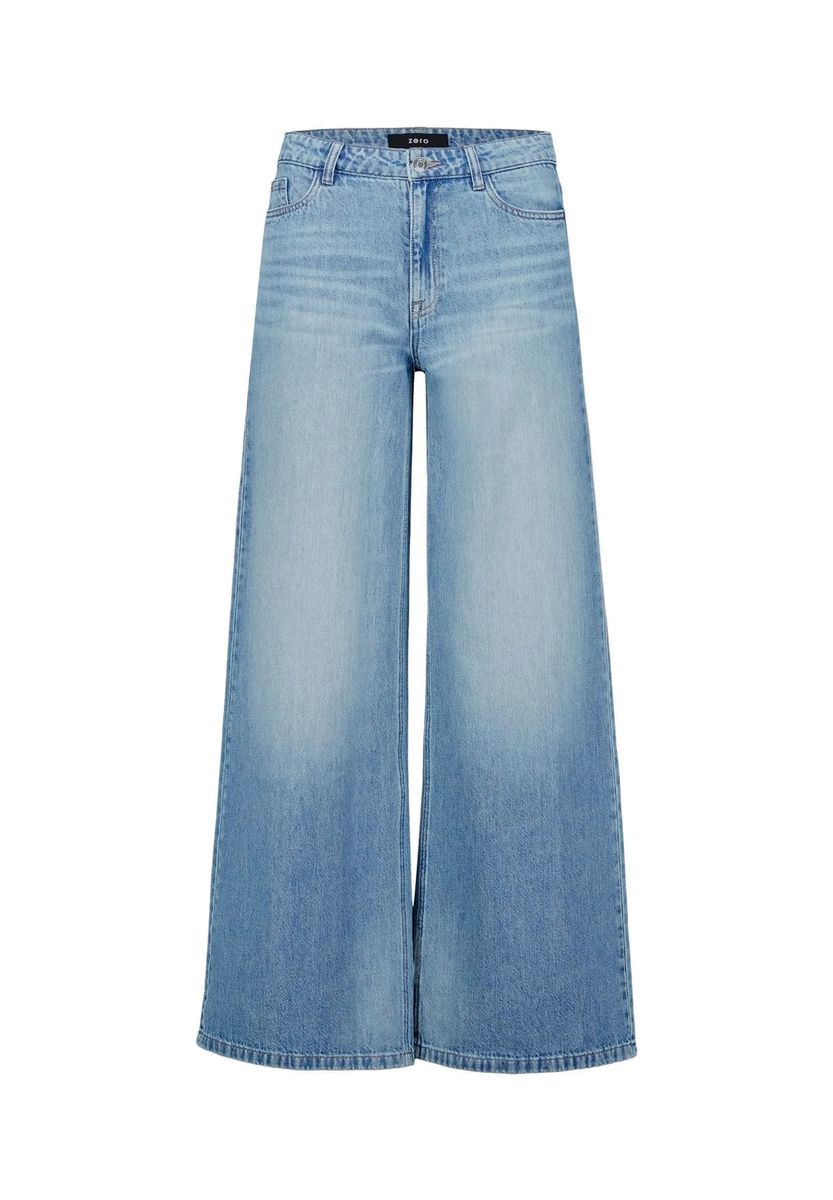Moderne High-Waist Weitbein-Jeans