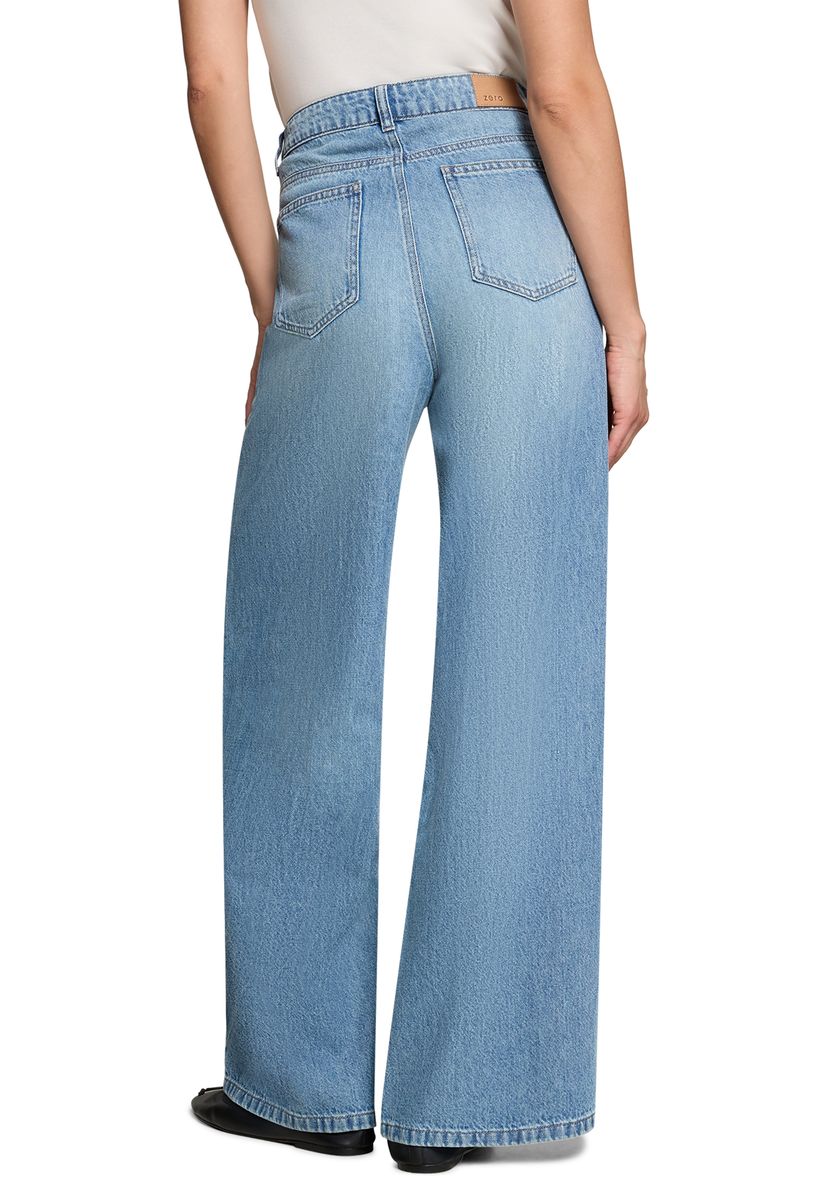 Moderne High-Waist Weitbein-Jeans