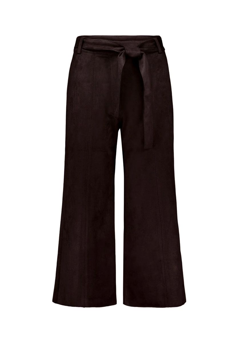 High-Waist Culotte mit Bindegürtel