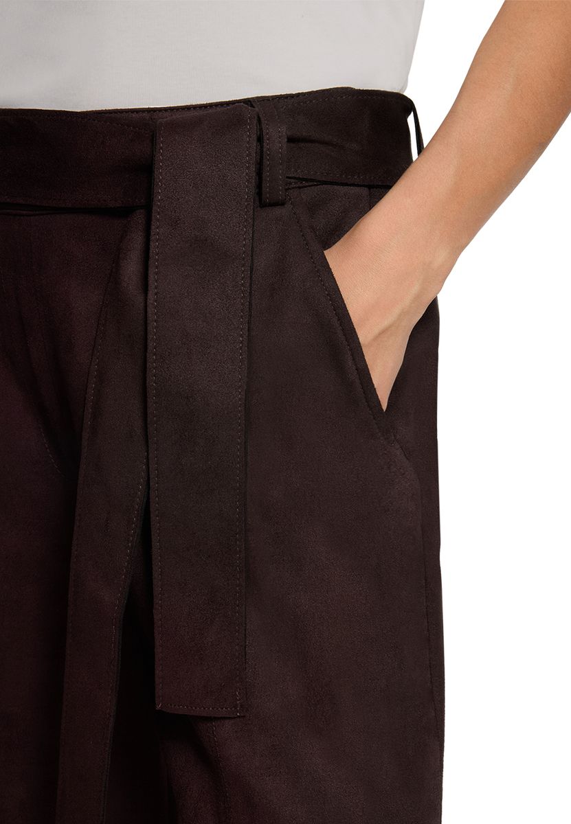 High-Waist Culotte mit Bindegürtel