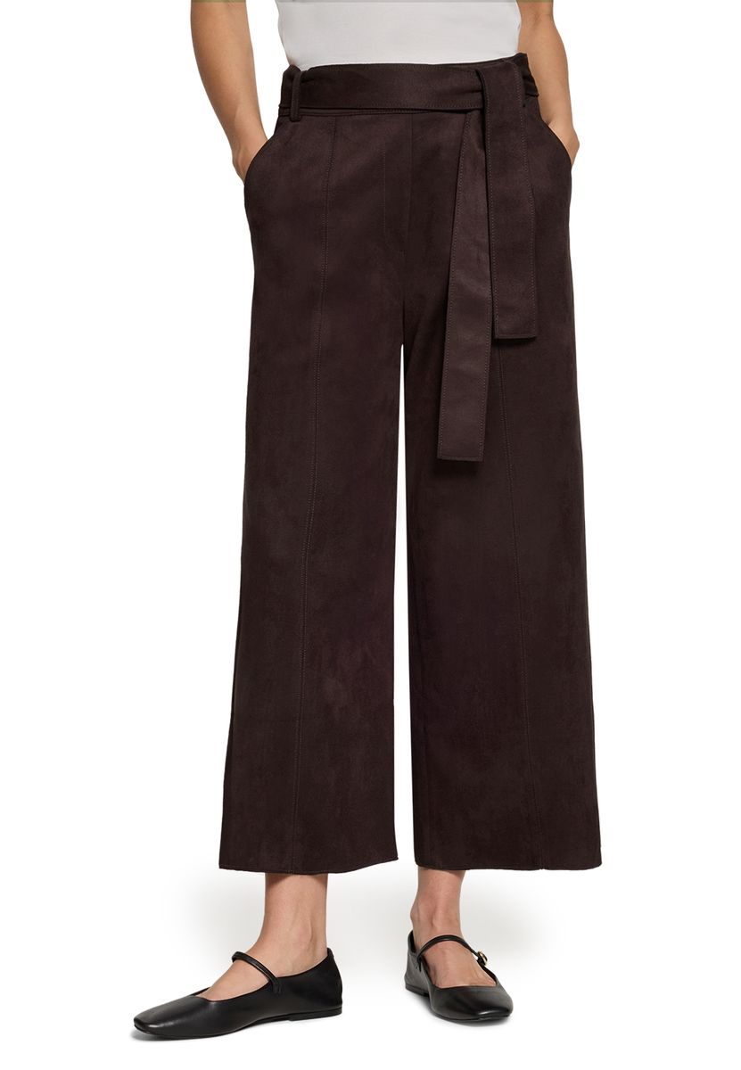 High-Waist Culotte mit Bindegürtel