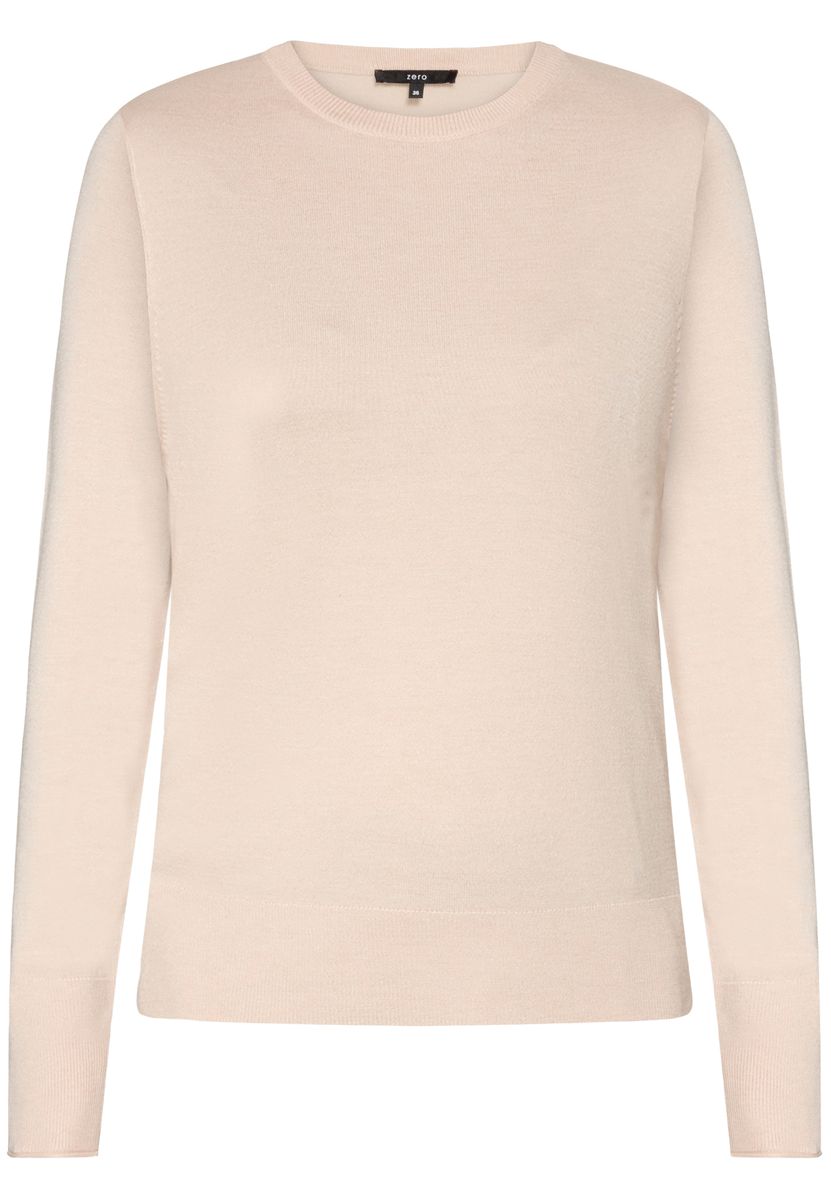 Leichter Feinstrickpullover mit Rundhalsausschnitt