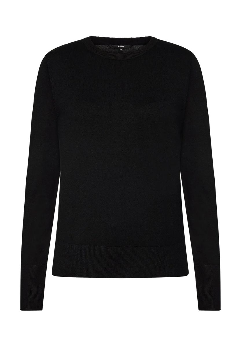 Essentieller Feinstrickpullover mit Stehkragen