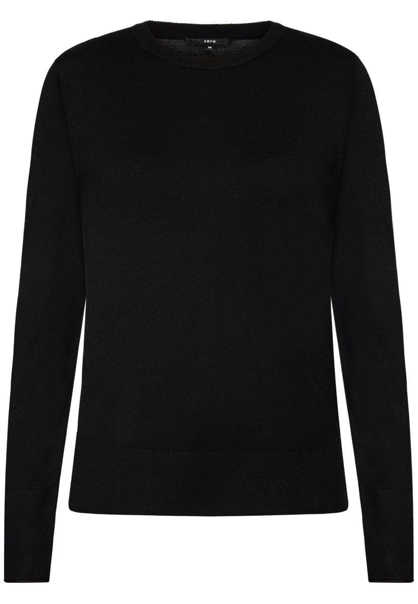 Essentieller Feinstrickpullover mit Stehkragen