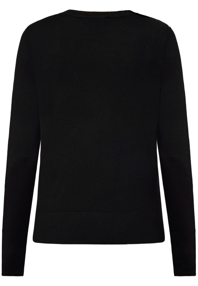 Essentieller Feinstrickpullover mit Stehkragen