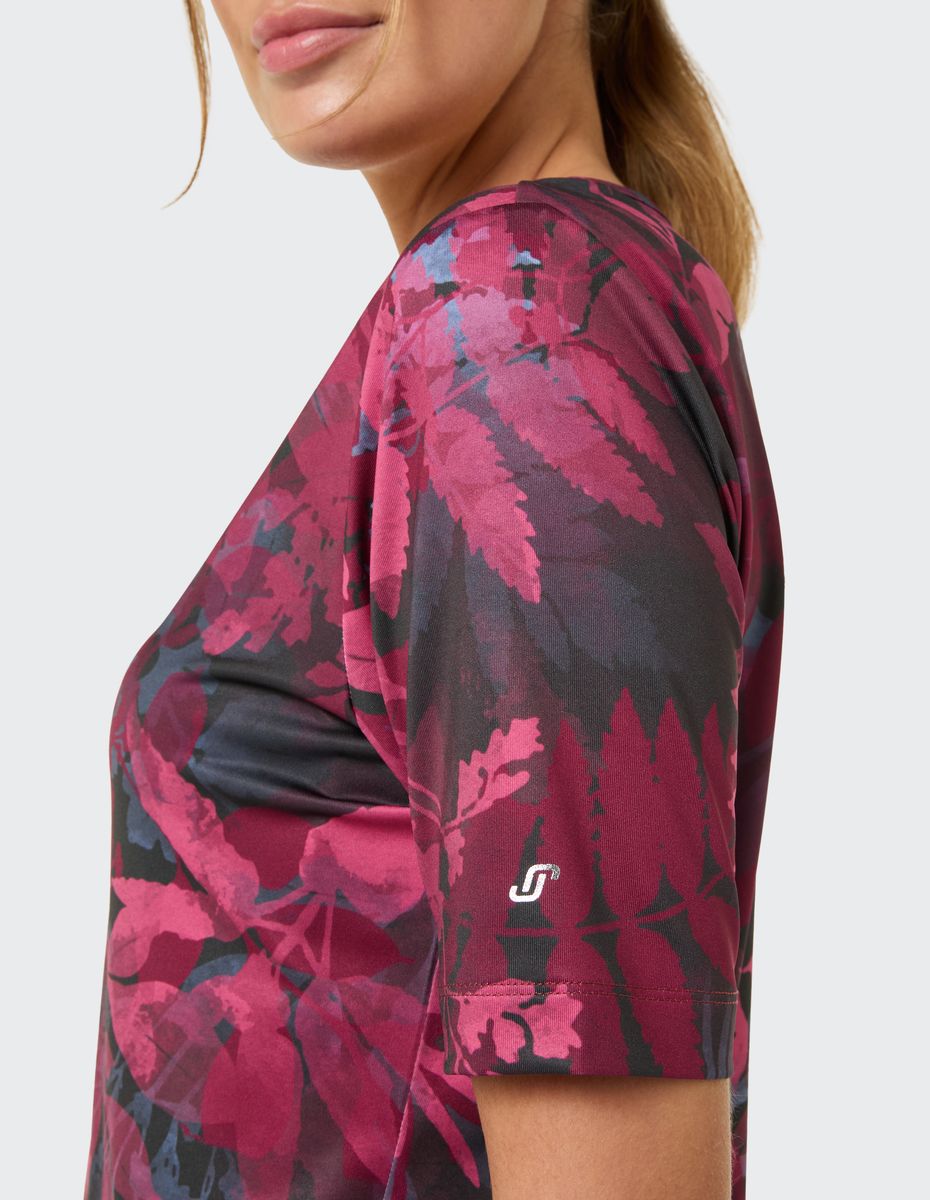 Performance-Shirt mit floralem Muster
