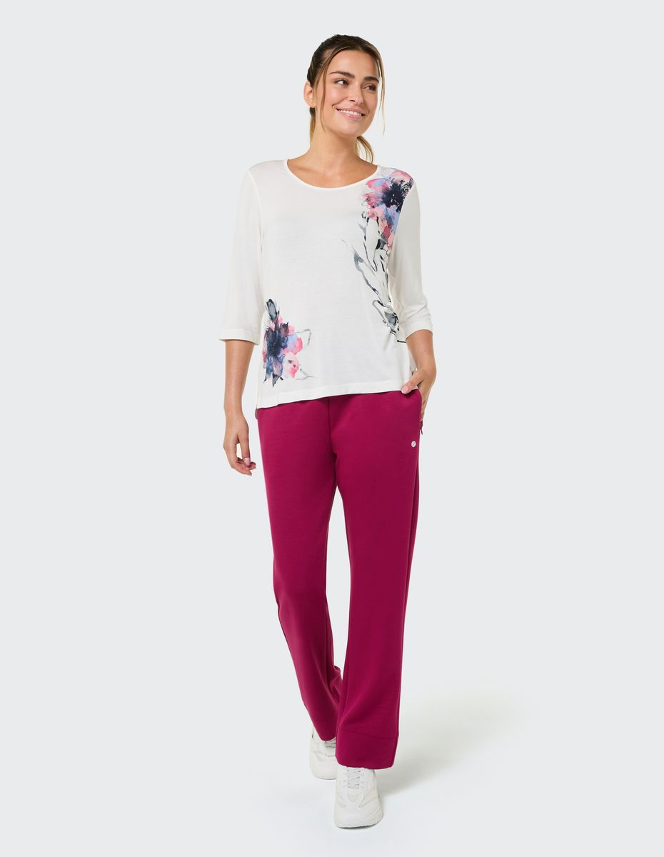 T-Shirt mit floralem Print