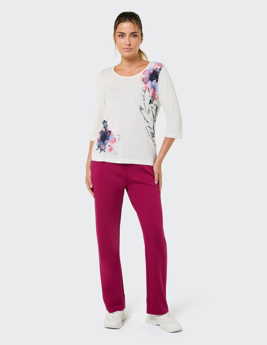 T-Shirt mit floralem Print