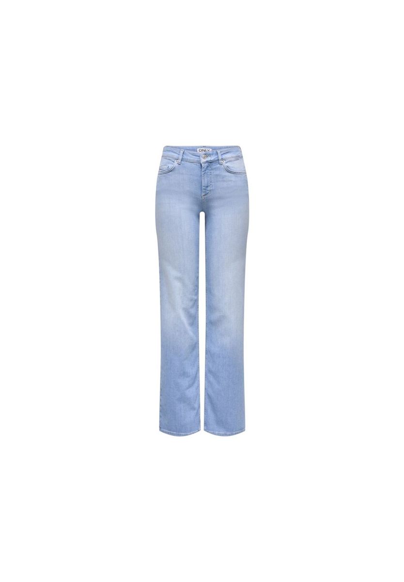 Gerade geschnittene Mid-Rise Jeans