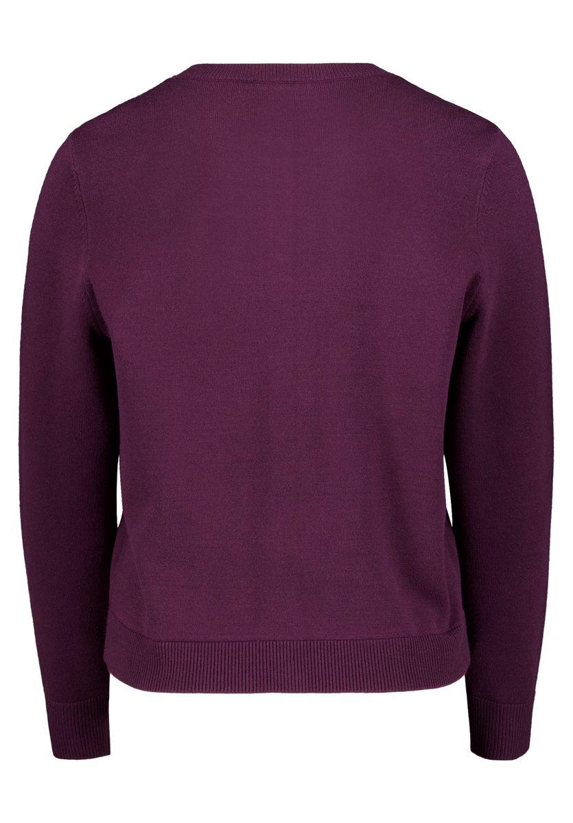 Klassischer Rundhals-Cardigan mit Knopfleiste