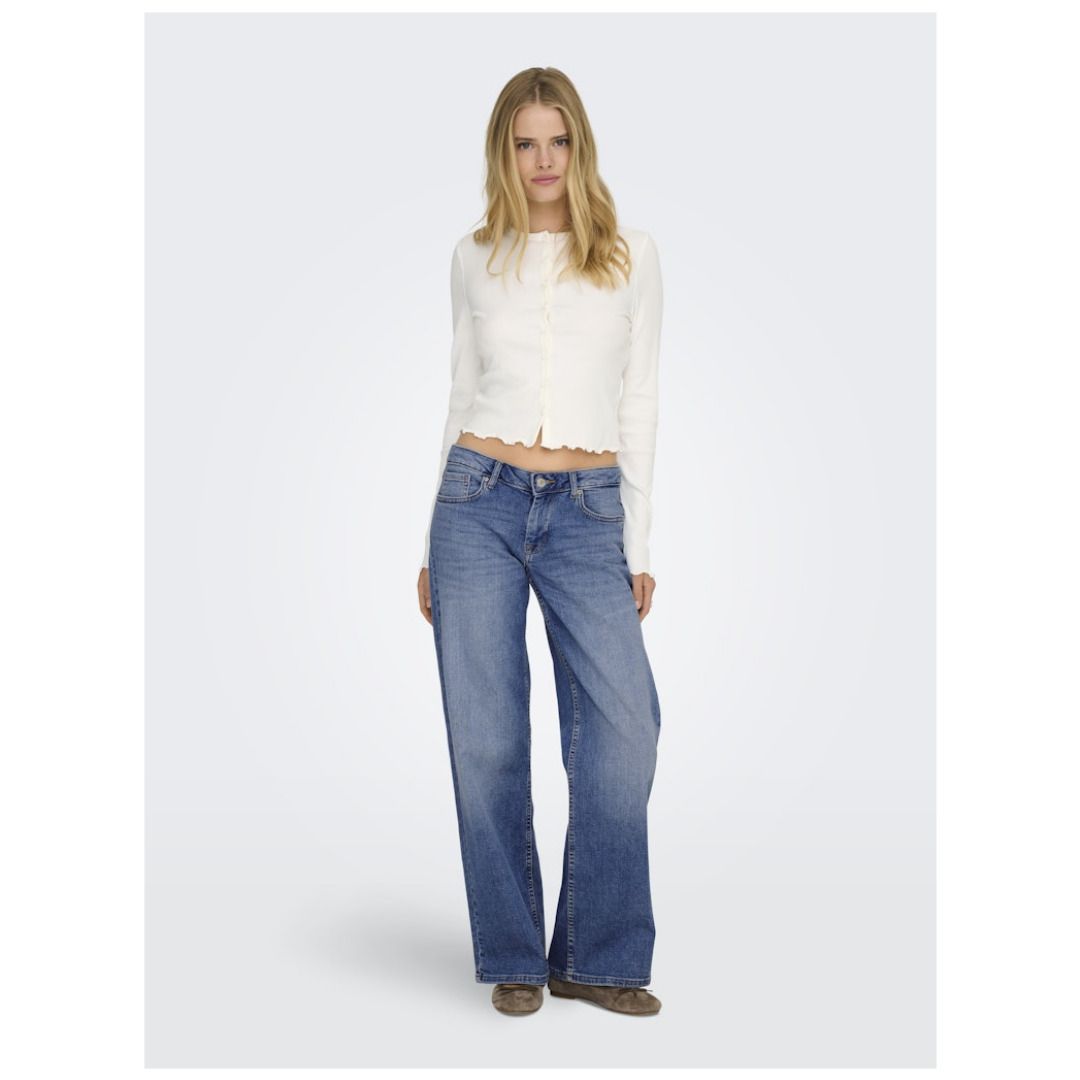 Weit geschnittene Jeans mit niedriger Taille