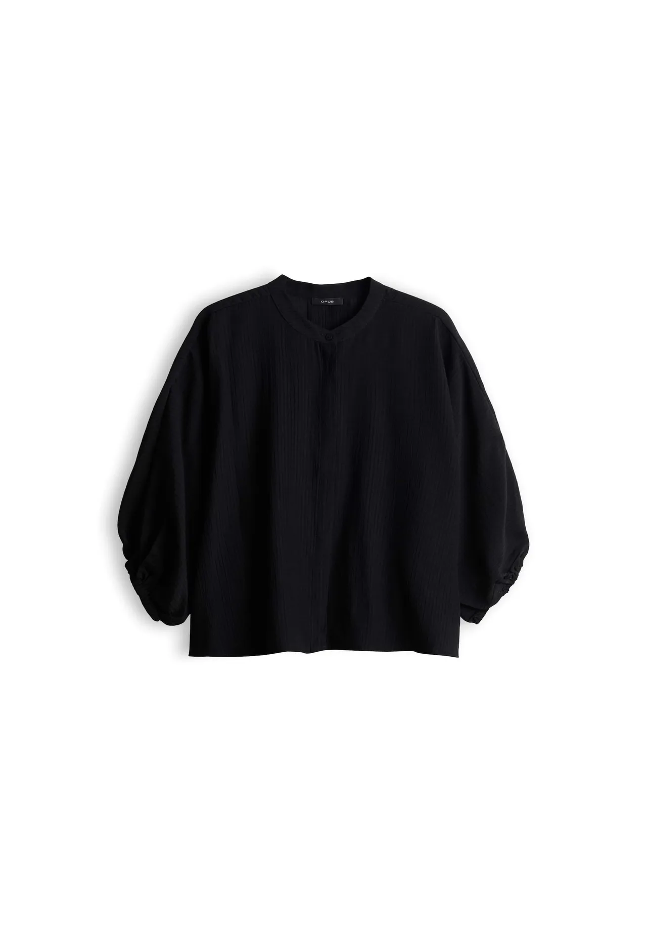 Oversize-Crinkle-Bluse mit Ballonärmeln