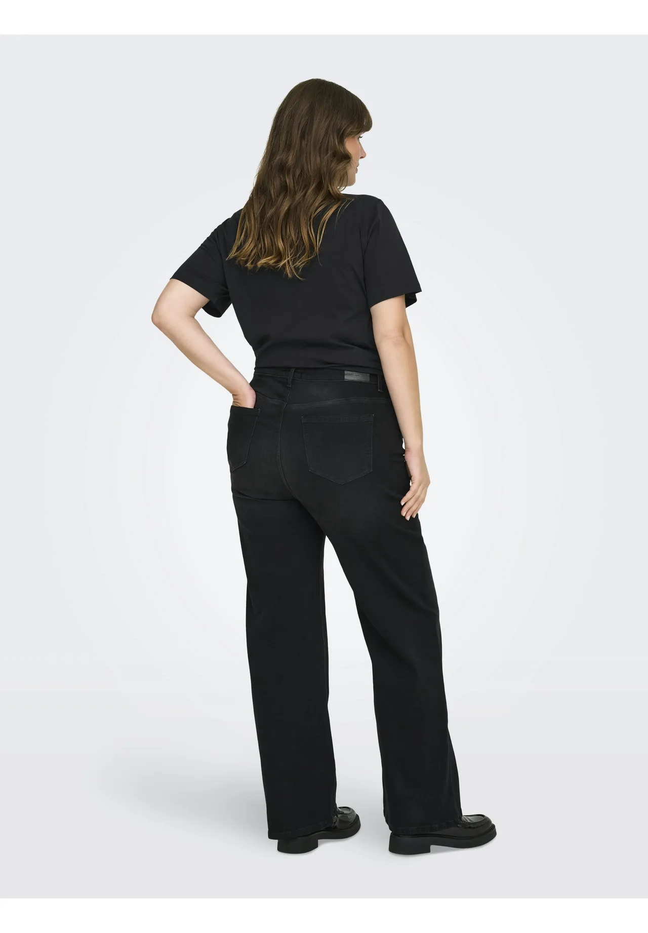High-Waist Jeans mit Weitem Bein