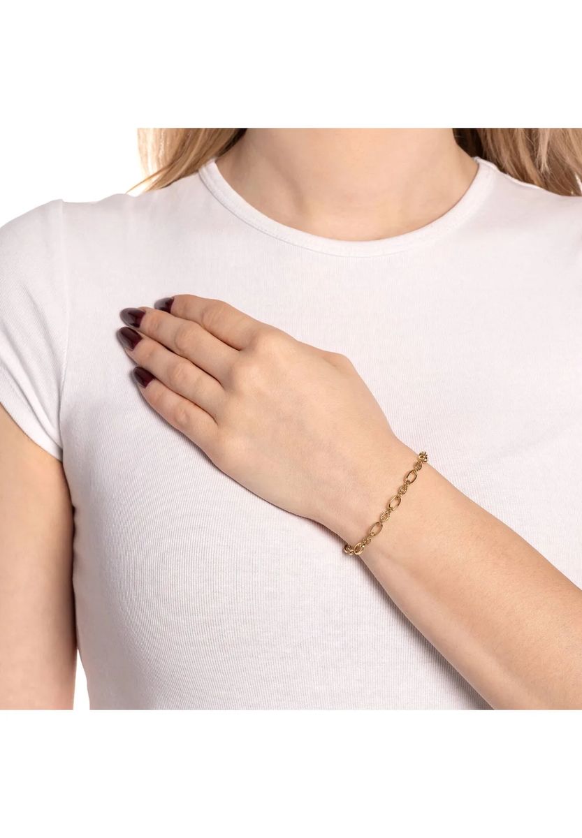Markantes Retro-Gliederarmband mit Ovalgliedern