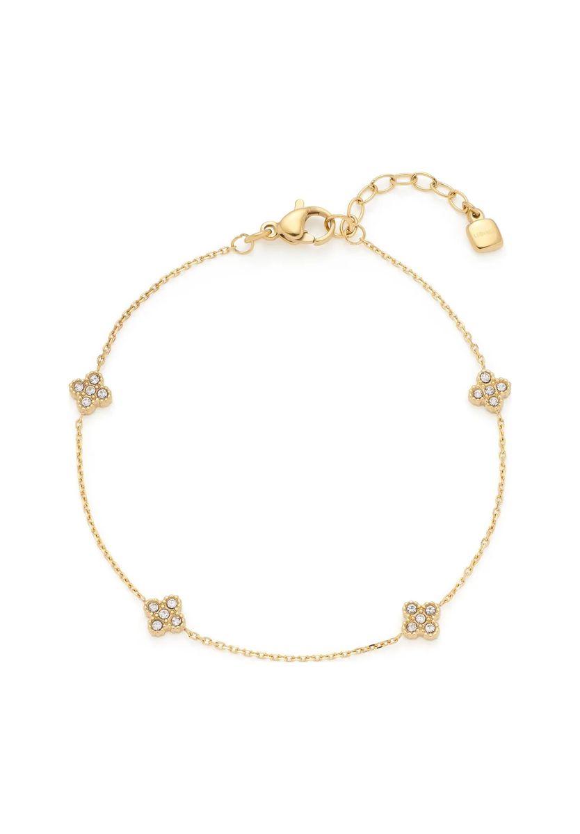 Elegantes Kettchen mit Zirkonia-Blüten