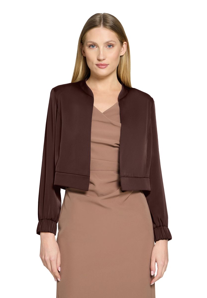Kurzer Blouson in Satin-Optik
