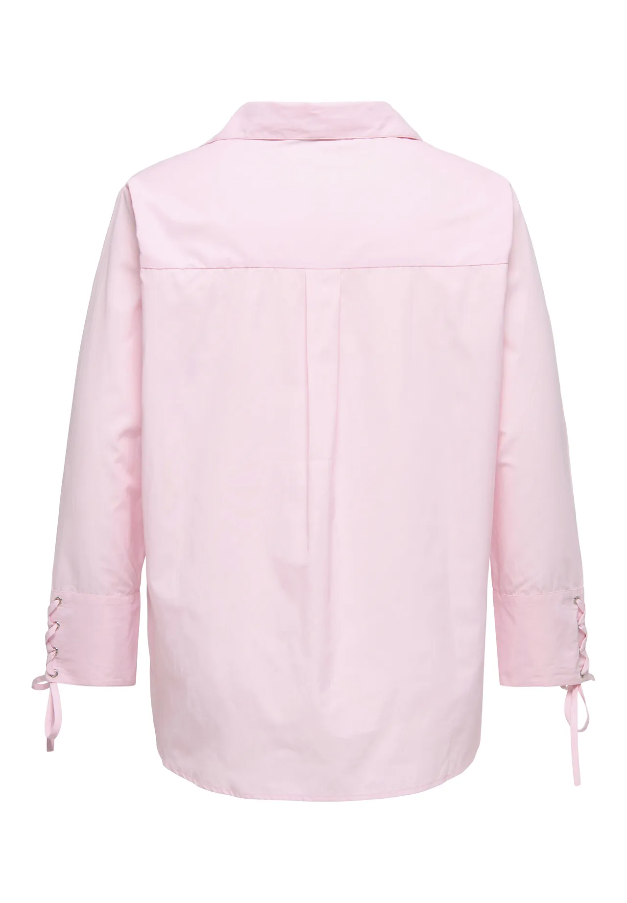 Lockere Bluse mit geschnürten Bündchen