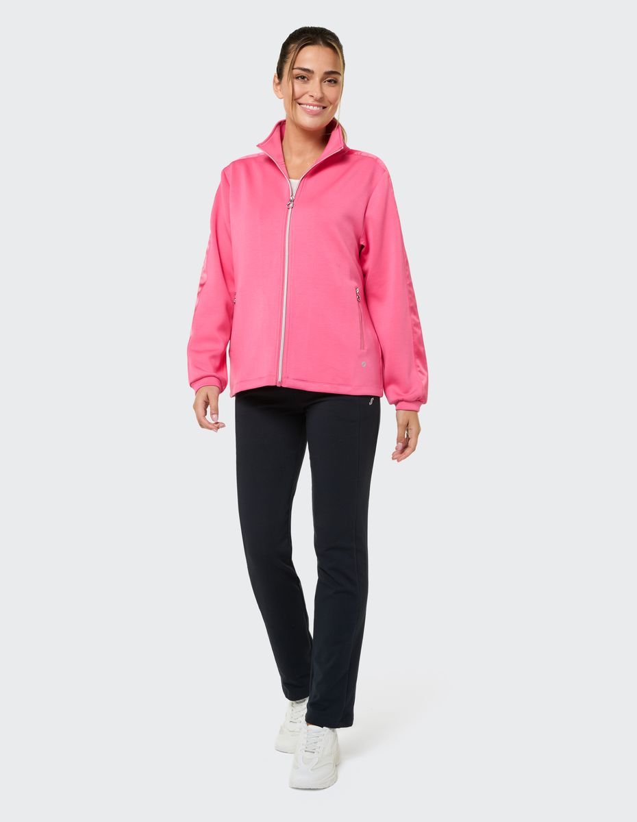 Atmungsaktive Sportjacke mit Stehkragen