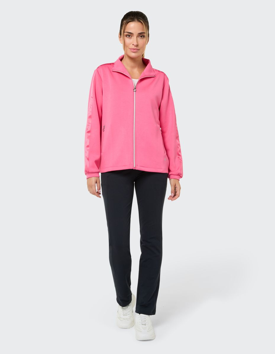 Atmungsaktive Sportjacke mit Stehkragen