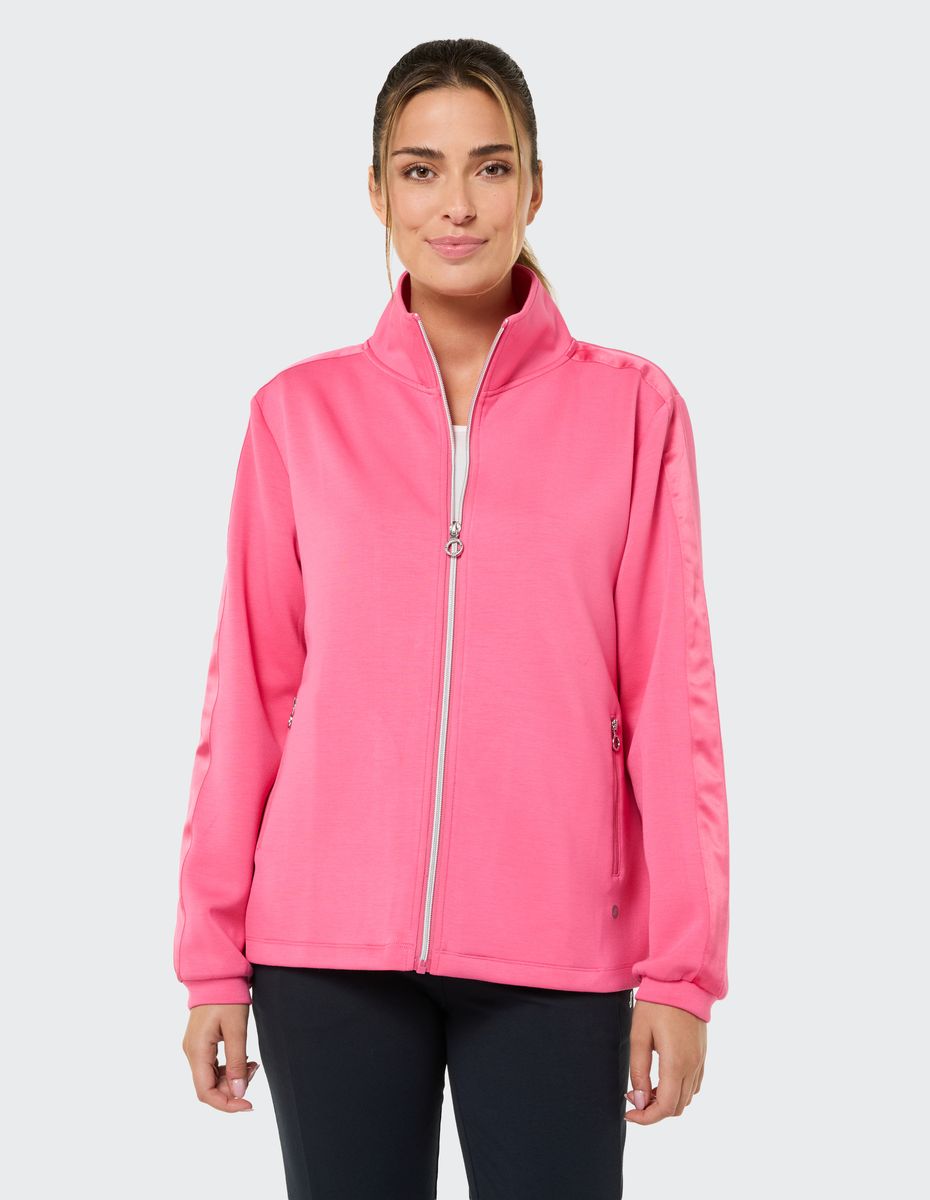 Atmungsaktive Sportjacke mit Stehkragen