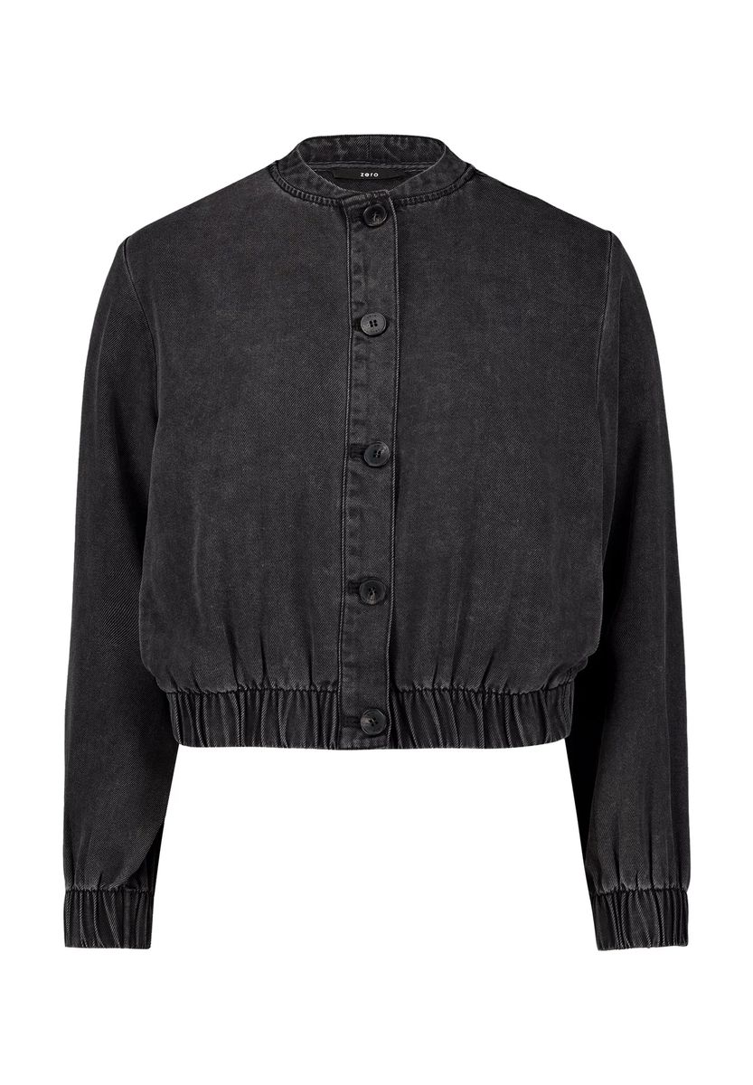 Gekürzter Denim-Blouson mit Knopfleiste