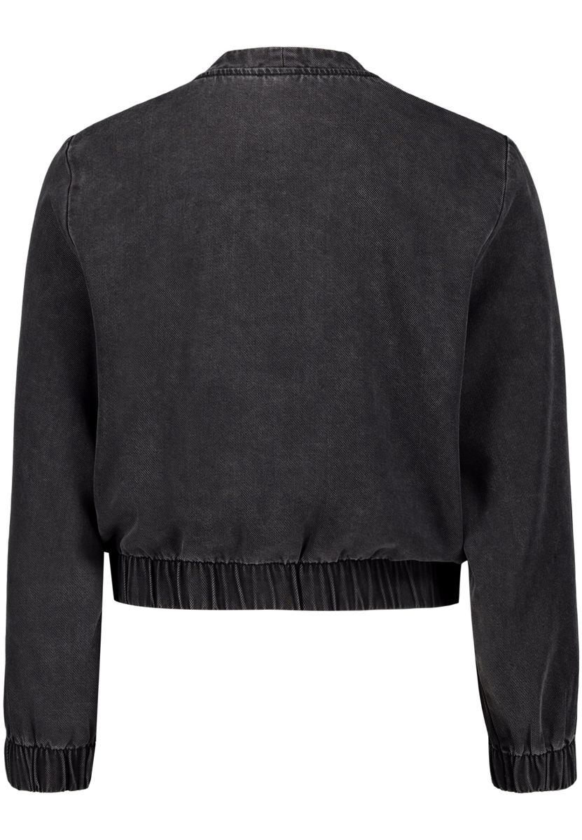 Gekürzter Denim-Blouson mit Knopfleiste