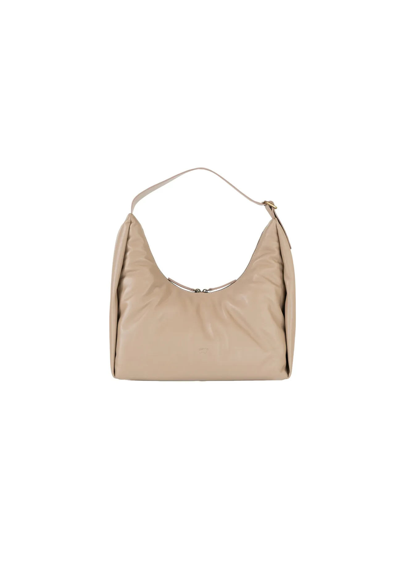 Elegante minimalistische Hobo-Tasche aus Leder