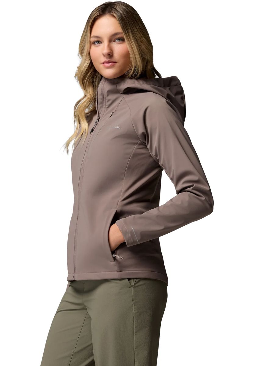 Softshell-Outdoorjacke mit Kapuze