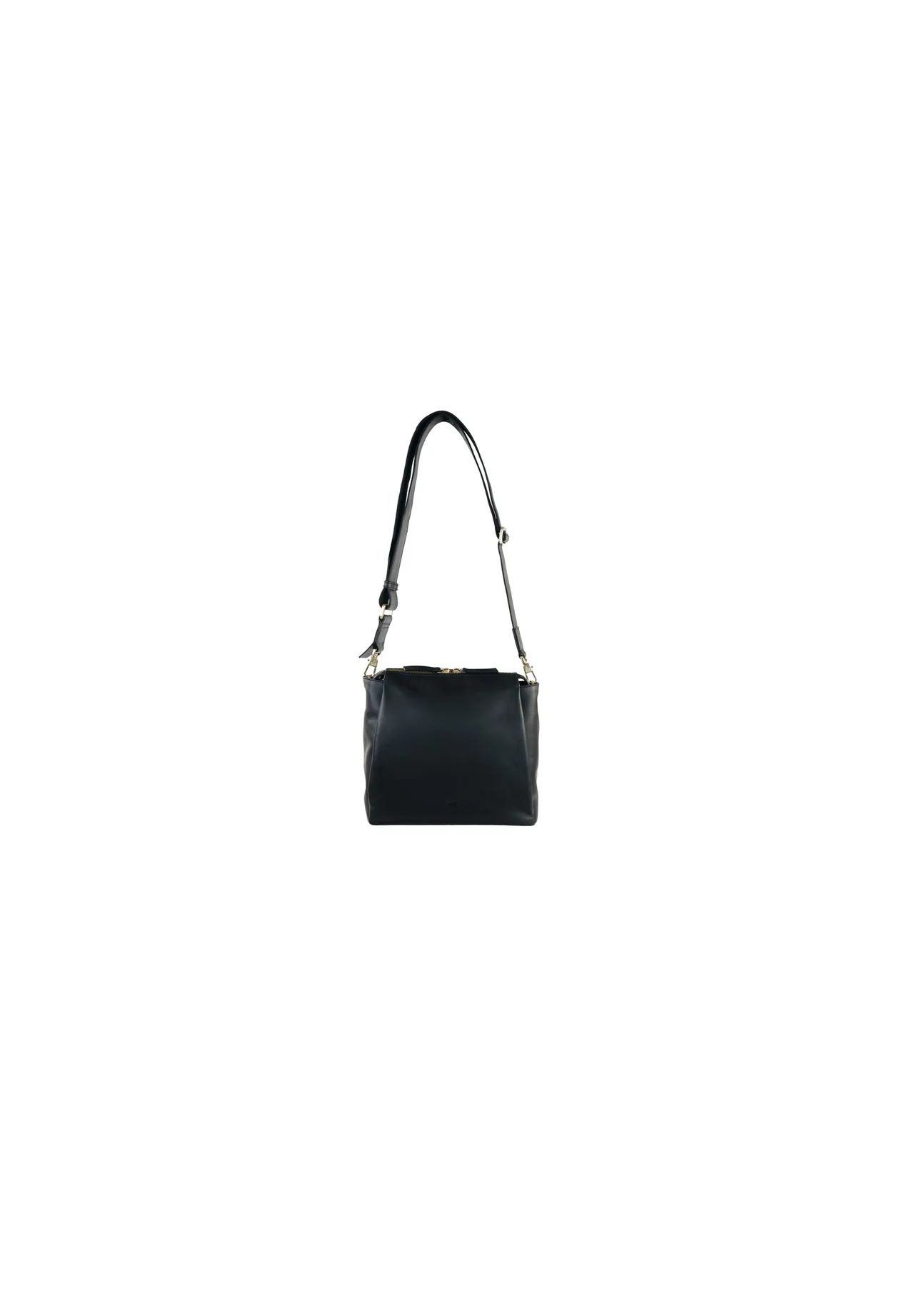 Elegante Strukturierte Leder-Umhängetasche