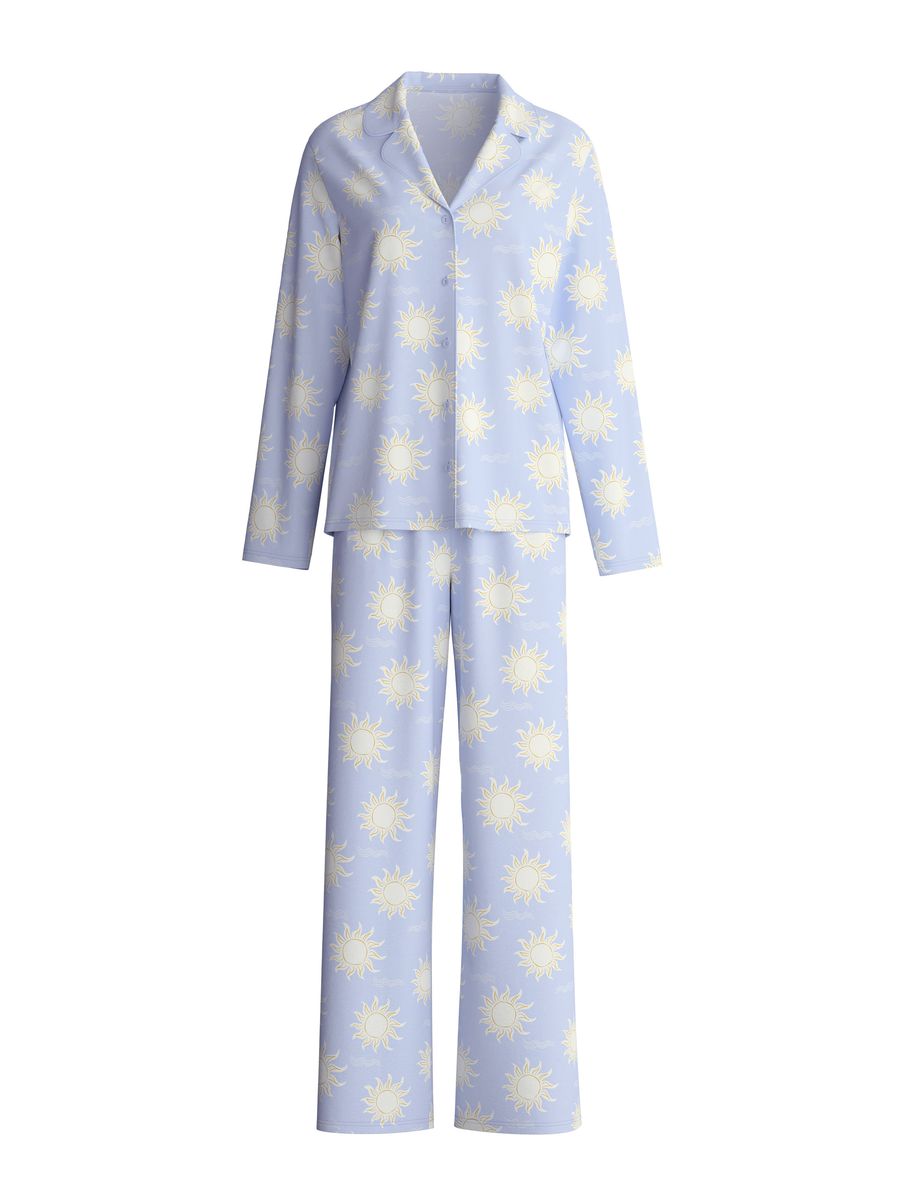 Pyjama-Set mit Himmelskörper-Print
