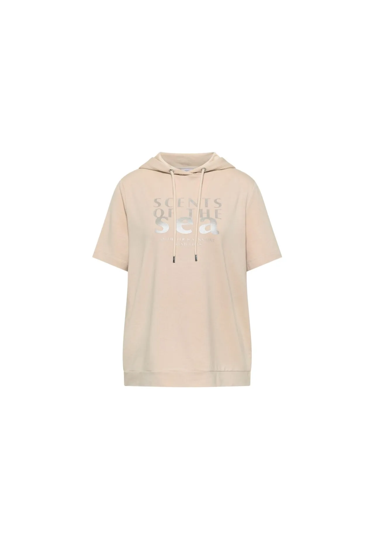Kurzarm-Kapuzensweatshirt mit Grafik-Print