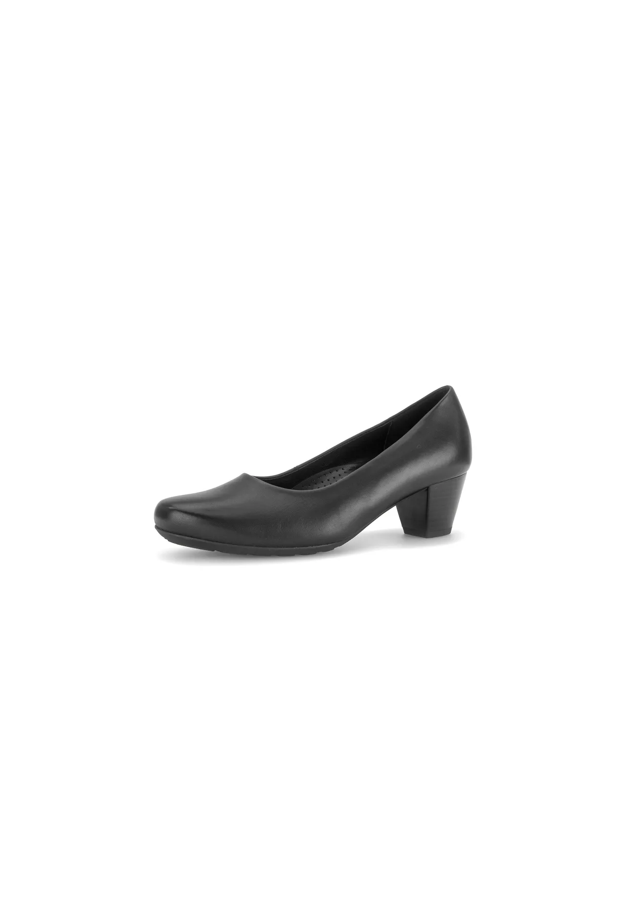 Klassische Lederpumps mit Blockabsatz