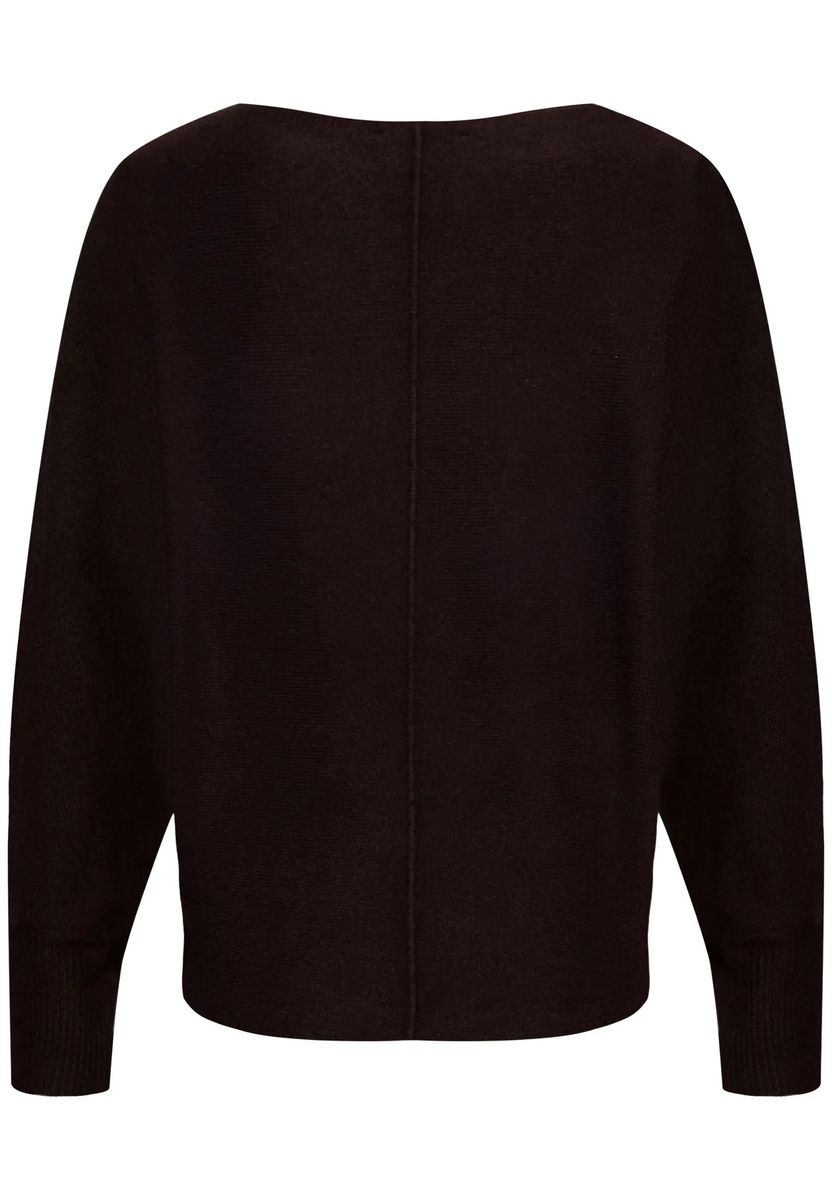 Lockerer Pullover mit Fledermausärmeln