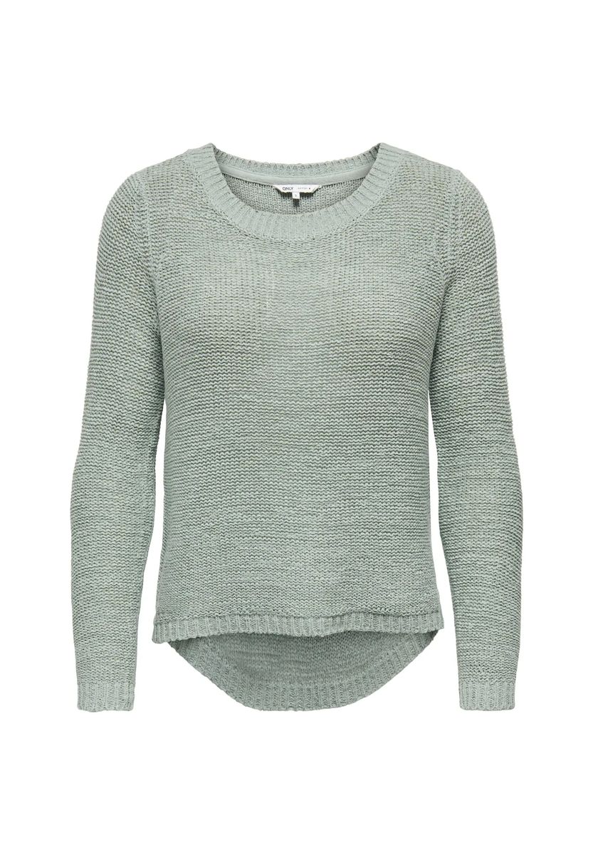 Leichter strukturierter Vokuhila-Pullover