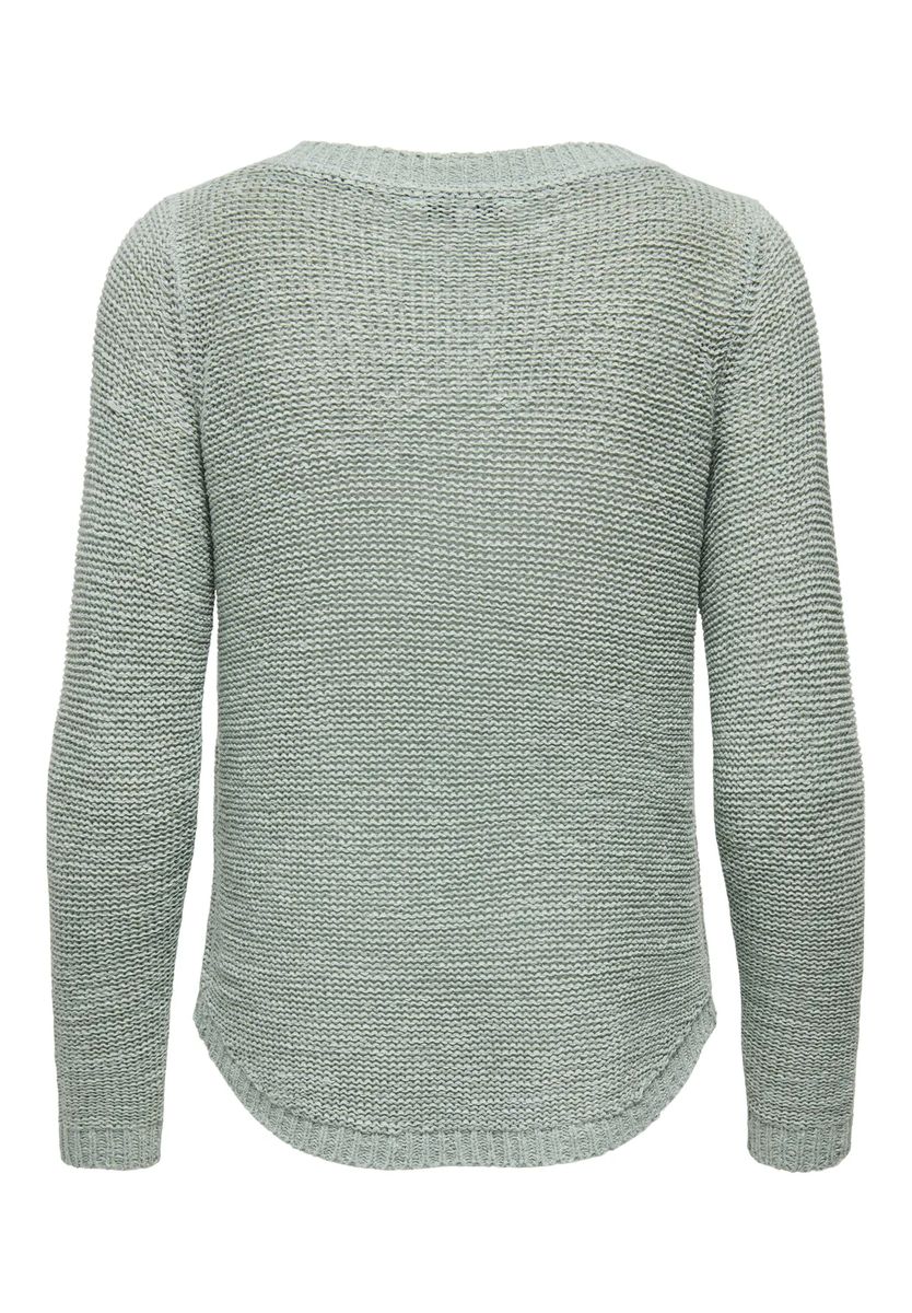 Leichter strukturierter Vokuhila-Pullover