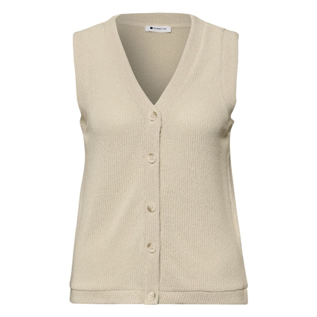 Strickweste mit V-Ausschnitt