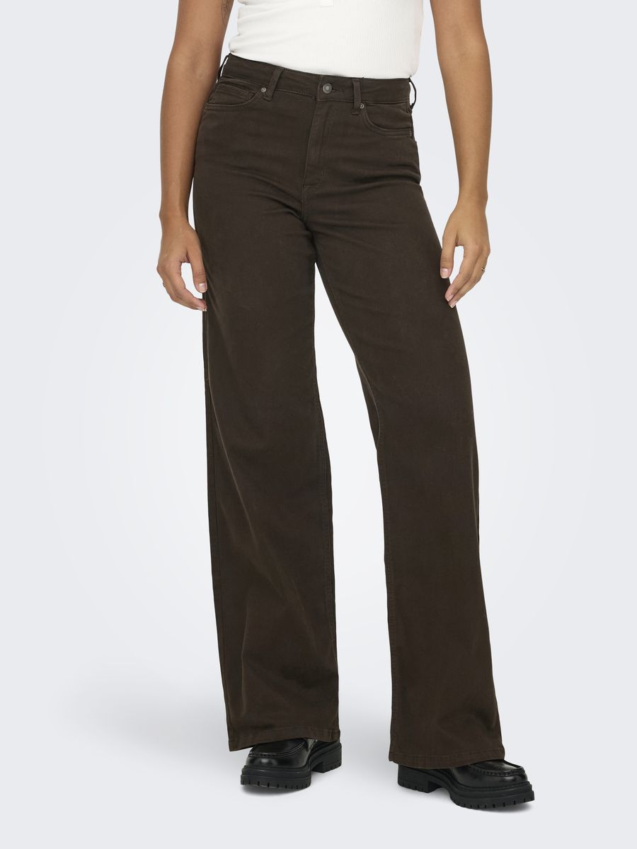 Weit geschnittene High-Waist Denim