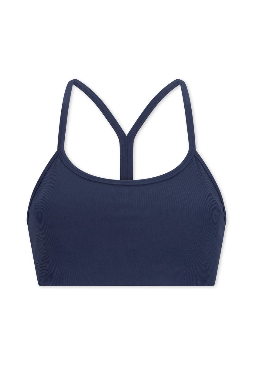 Geripptes Activewear Crop Top