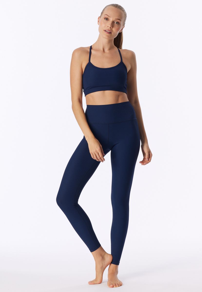 Geripptes Activewear Crop Top