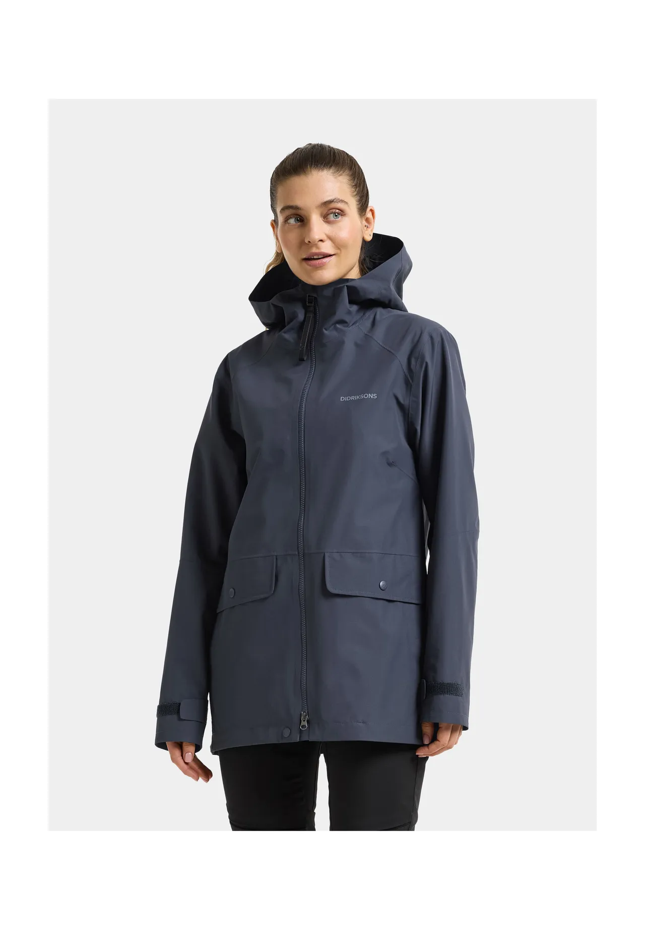 Ungefütterter A-Linien Parka mit Kapuze