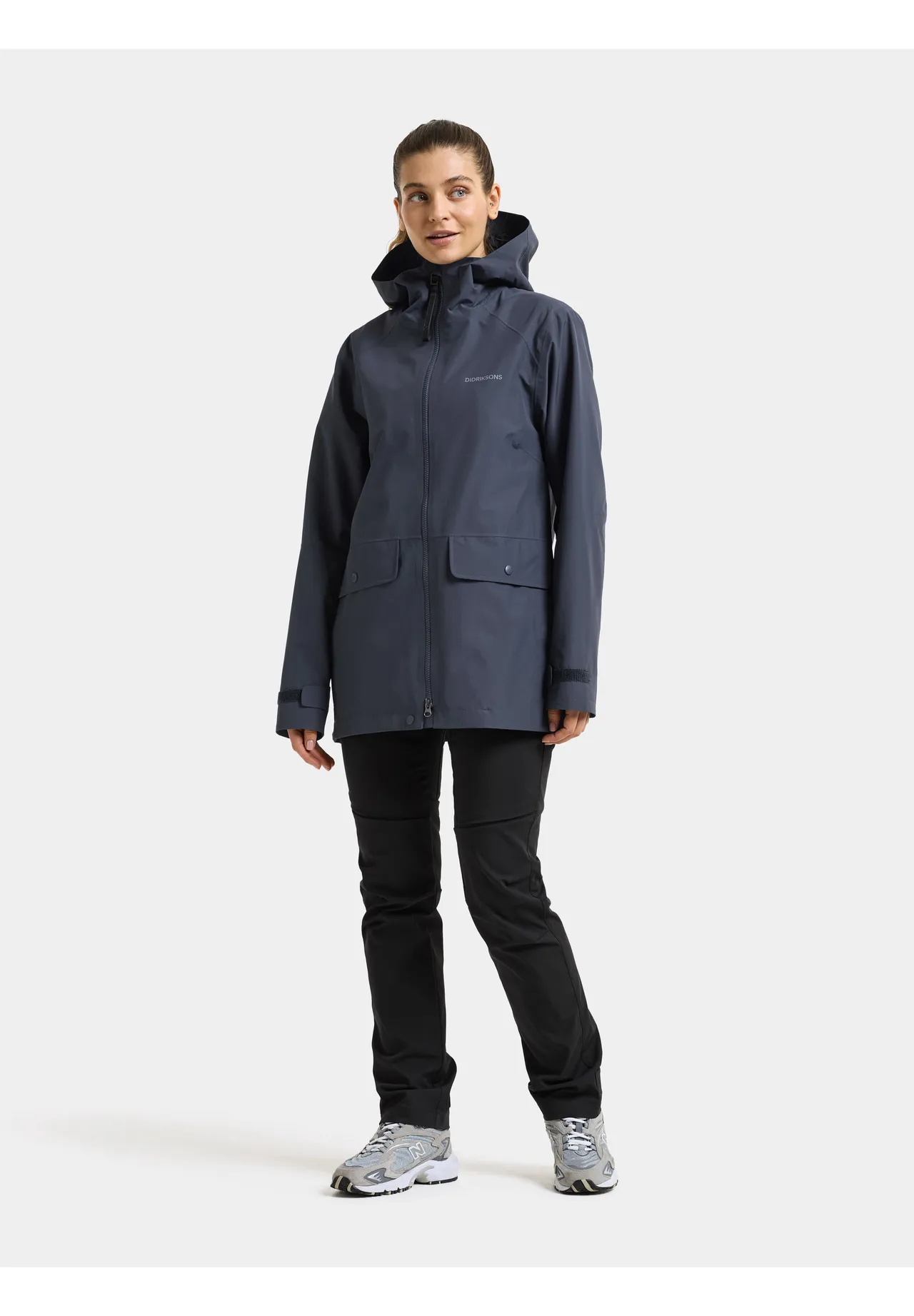 Ungefütterter A-Linien Parka mit Kapuze