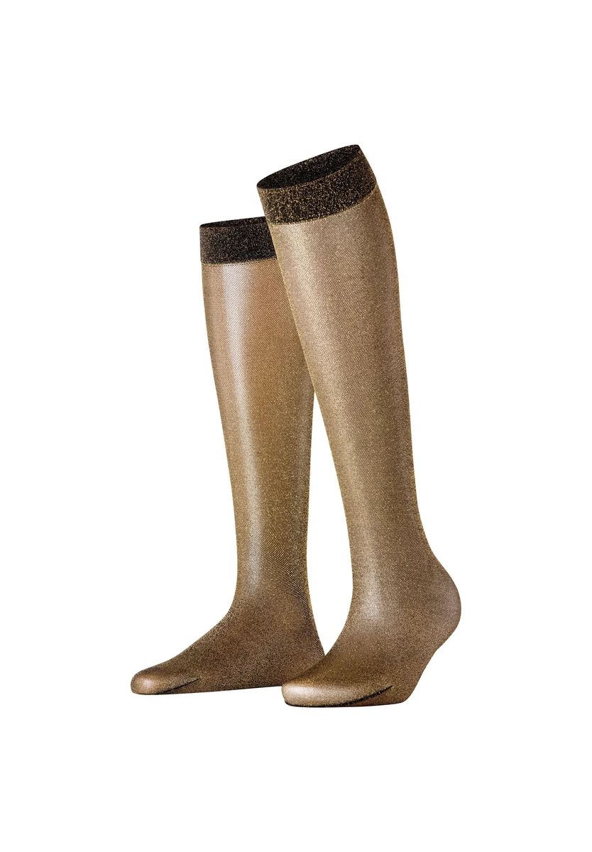 Metallic Lurex Kniestrümpfe