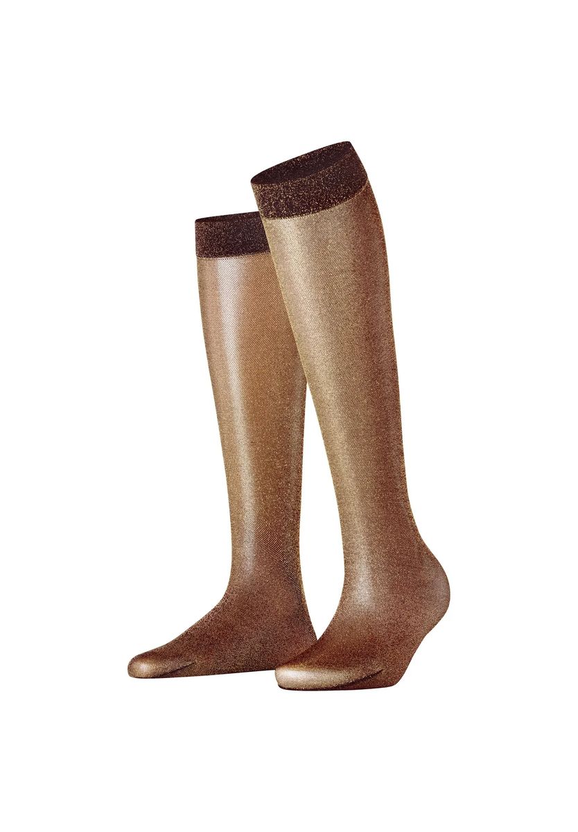 Elegante Kniestrümpfe mit Lurex-Glanz
