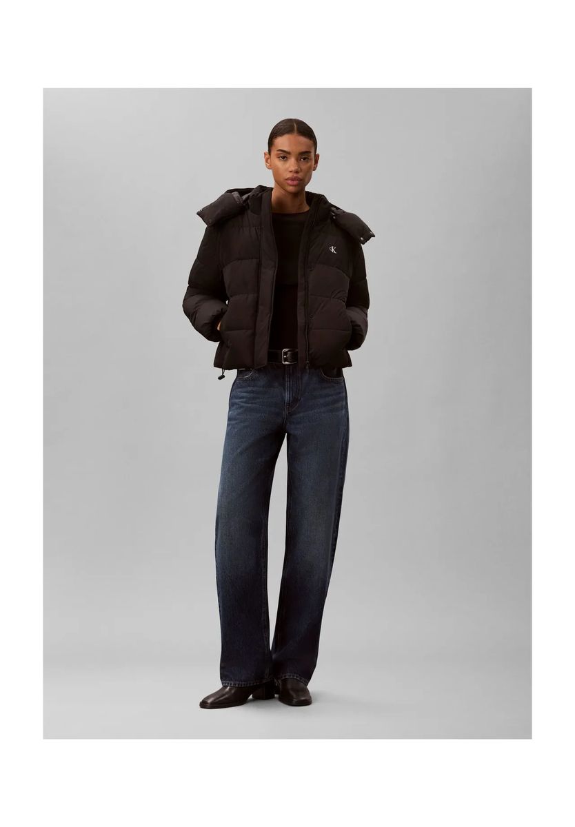 Gesteppte Pufferjacke mit Kapuze