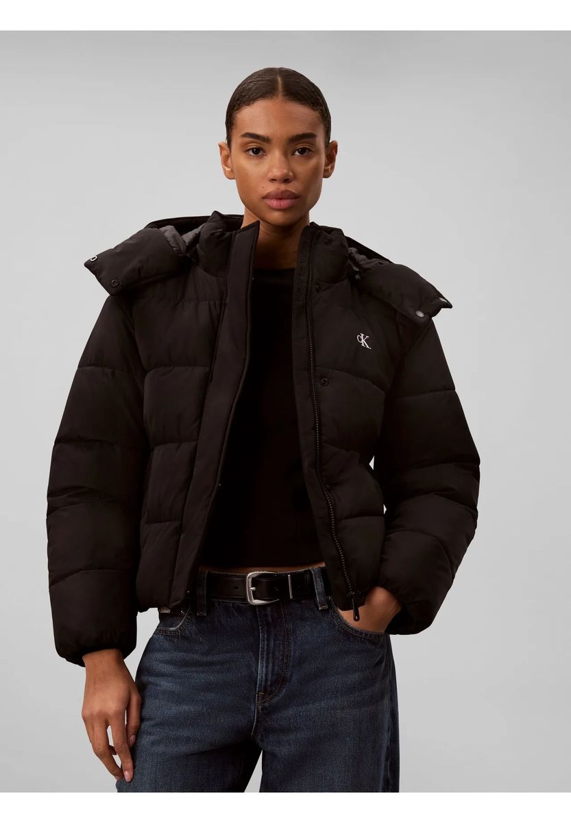 Gesteppte Pufferjacke mit Kapuze
