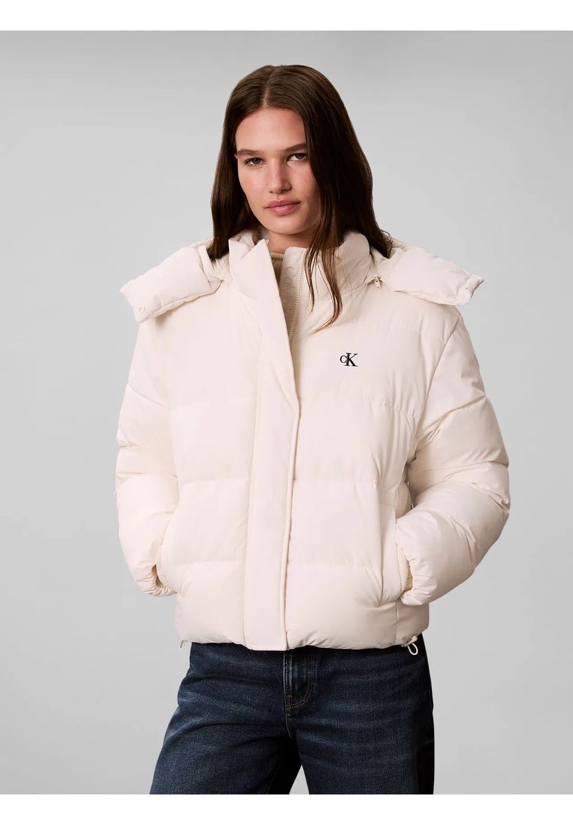Wattierte Steppjacke mit Kapuze