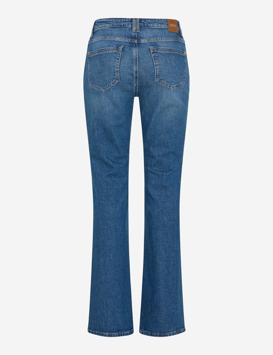 Schmal geschnittene Bootcut-Jeans