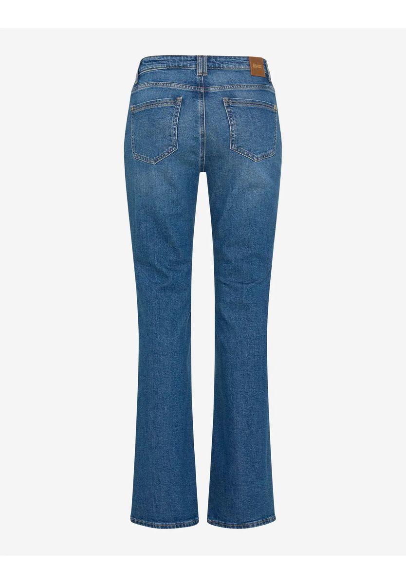 Schmal geschnittene Bootcut-Jeans