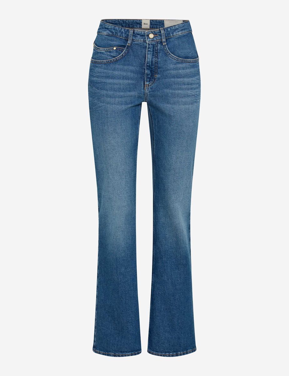 Schmal geschnittene Bootcut-Jeans